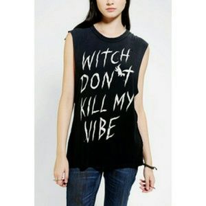 UNIF 'WITCH DON'T KILL MY VIBE' Sleeveless Tee