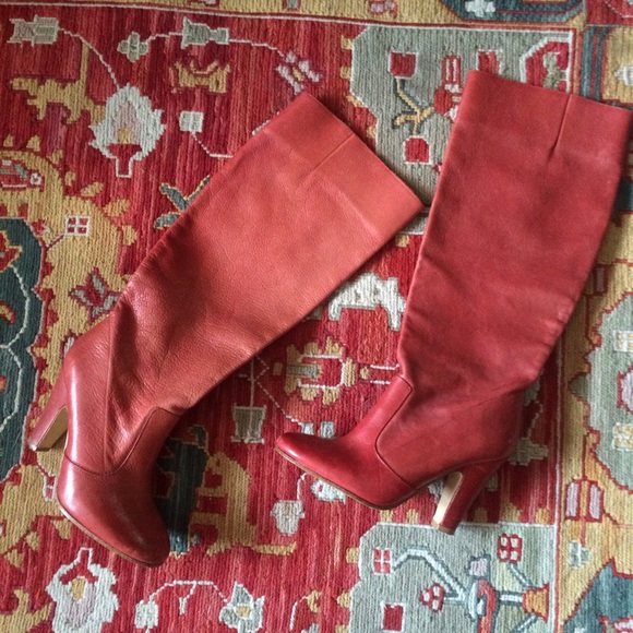 Sexy ALDO Red Leather Boots!