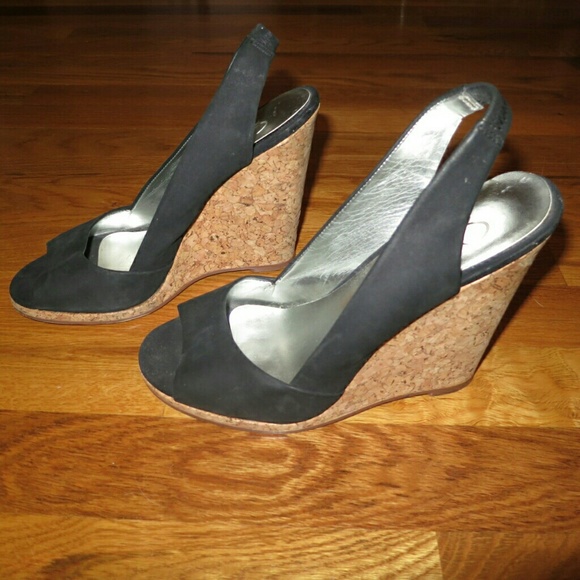 Jessica Simpson Black Wedge 7.5