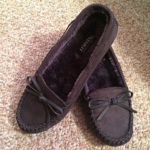 Dark Gray Moccasins