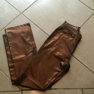 Vintage bronze colored jeans