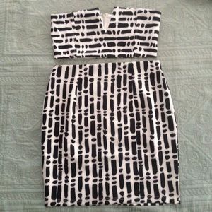 NWT L Sabo Skirt Black&White Nero Set