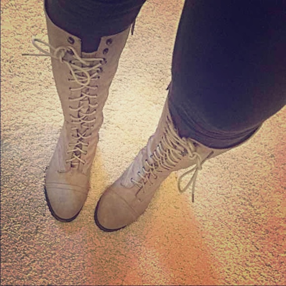 Tall. Lace up. Boots