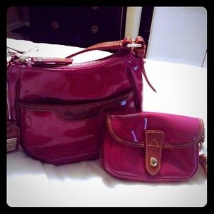 Magenta purse & wallet Dooney & Bourke