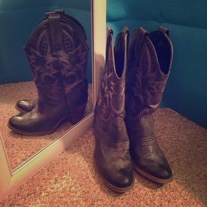 Gray Cowgirl Boots
