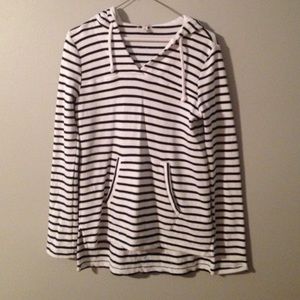 Gap Striped Hood Sweater