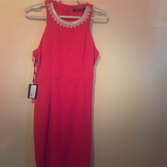 Coral work casual dress