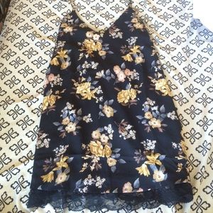 Floral slip tank dress