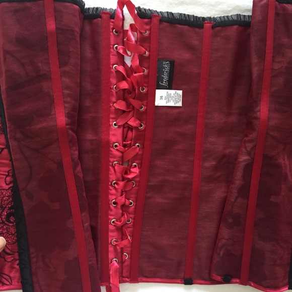 Frederick's of Hollywood Embroidered Corset - Picture 2 of 3