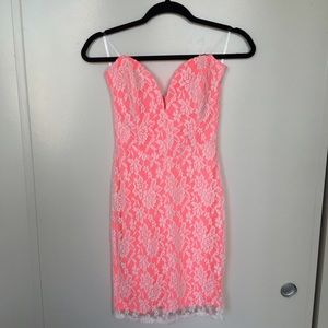 LOVE CULTURE Coral Neon dress