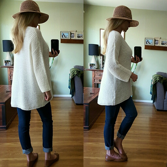 RESERVED SALE▪ Loose Knit Ivory Sweater - Picture 3 of 4
