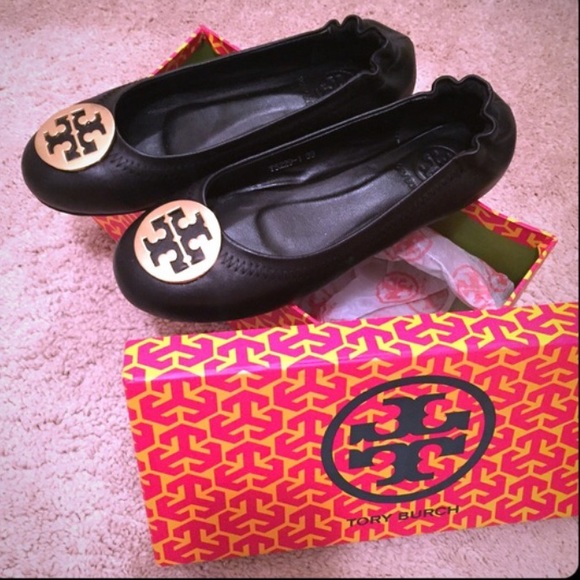Black Tory Burch Revas! Size 8