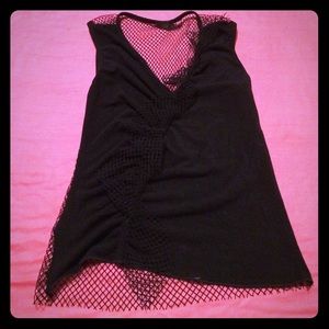Fishnet Black Tank