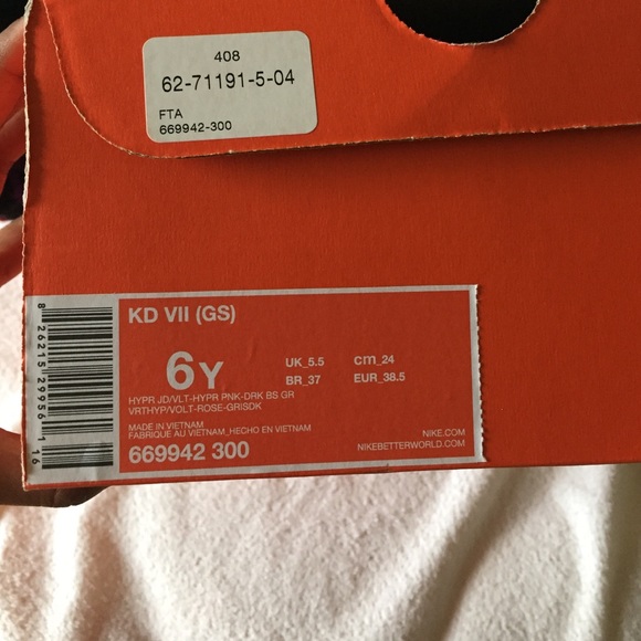 Kd 7's Boy Size