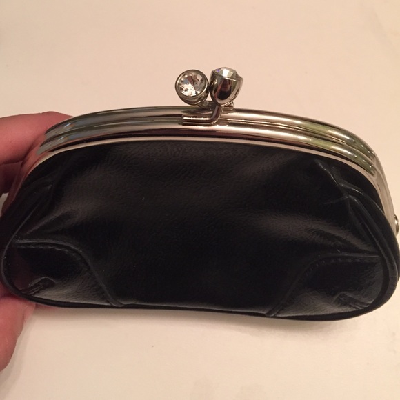 Express Black Clutch