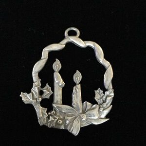 Vintage pewter pendant