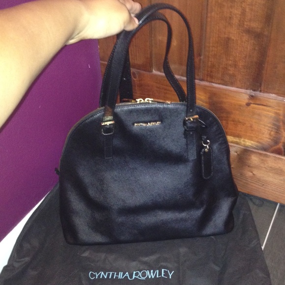 Large Black Cynthia Rowley Shoulder Bag