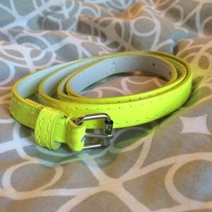 Neon yellow belt