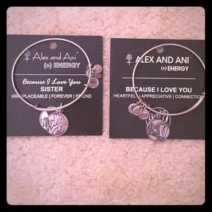 Alex & Ani Bracelets 'Because I love you' & Sister