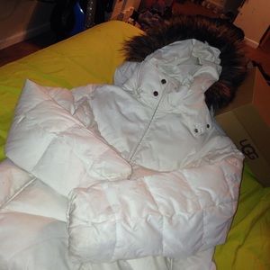 Nine West winter jacket with fur hood.