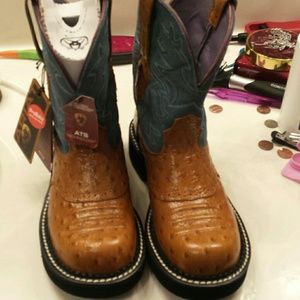 Brand new Ariat ProBaby ostrich boots