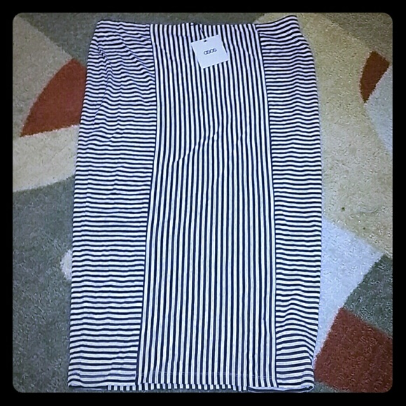 Asos pin stripped pencil skirt