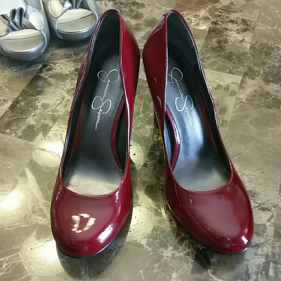 Red heels jessica simpson