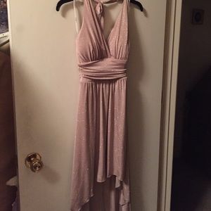 Pink Champagne color glittered dress