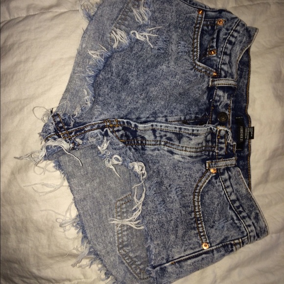 Acid Wash Denim Forever 21 Shorts. Size s