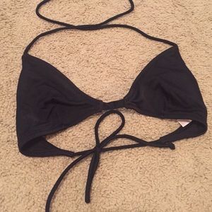Black string bikini top