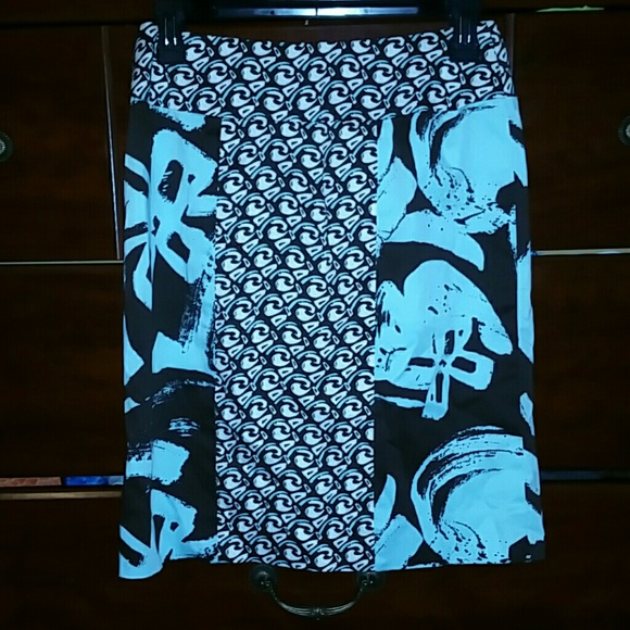 Flower & random design skirt