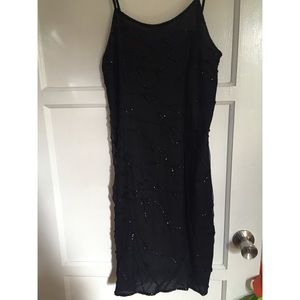Black beaded dress
