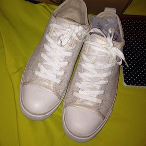 Ugg w evera metallic canvas sneakers