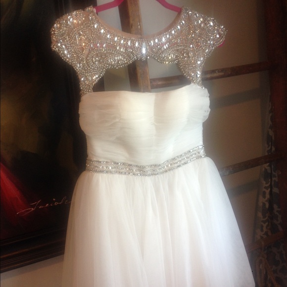 Sherri Hill Sz 0 White Prom 11191 short Dress New