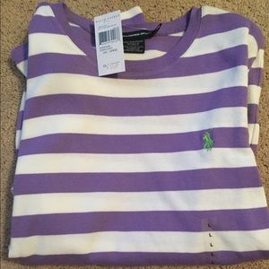 Large long sleeve polo shirt