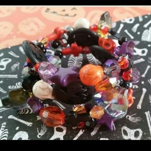 Day of the Dead Bracelet Sugar Skull Jewelry Goth