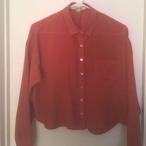 Salmon color crop top