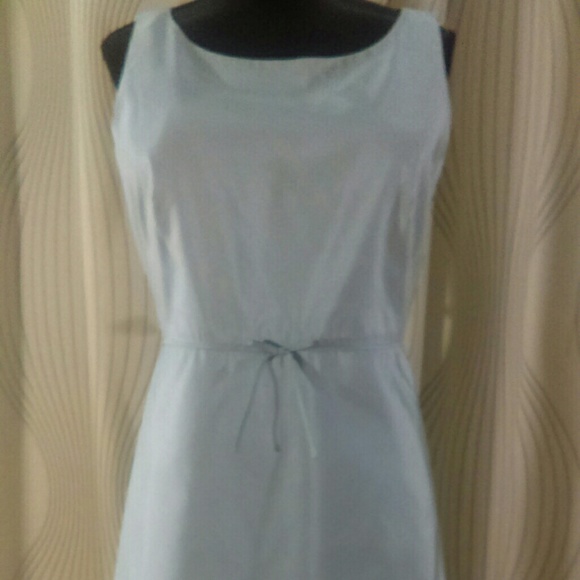 J Crew dress 100% silk powder blue