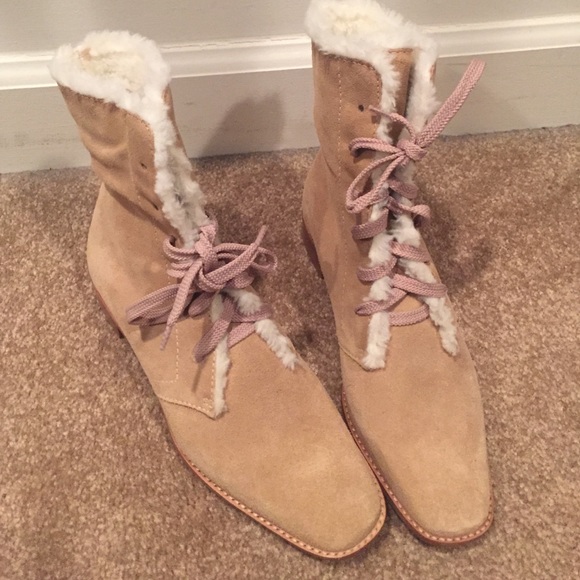 Lace up booties