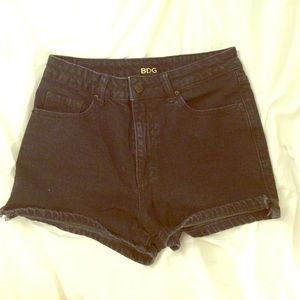 BDG black high rise shorts size 27