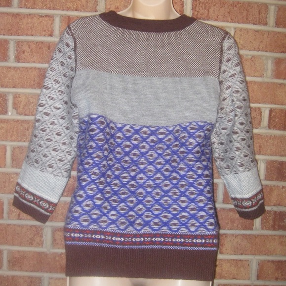 SOLD HP 9/23 J Crew Inside Out Fair Isle Sweater - Picture 3 of 4