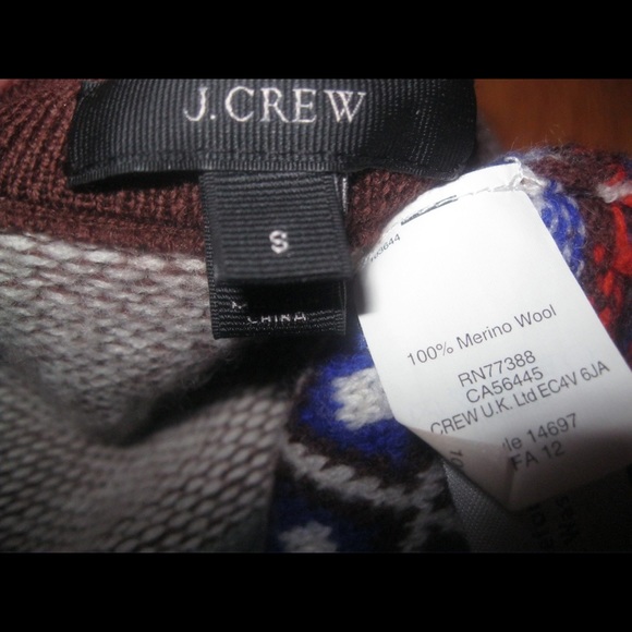 SOLD HP 9/23 J Crew Inside Out Fair Isle Sweater - Picture 4 of 4