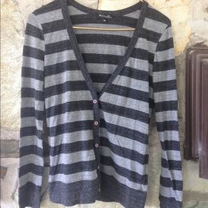 Nollie Sweaters - PacSun nollie grey striped cardigan. Size xs Nollie Sweaters - PacSun nollie grey striped cardigan. Size xs