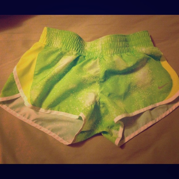 Unavailable 💚 Lime green Nike Dri-Fit shorts