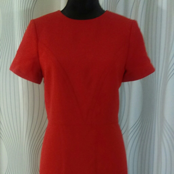 Banana Republic red wool blend lined knee lenght