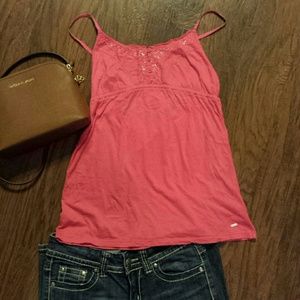 Hot pink sleeveless top