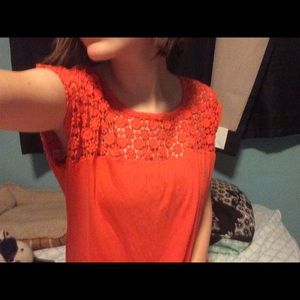 Orange Sleeveless Top~