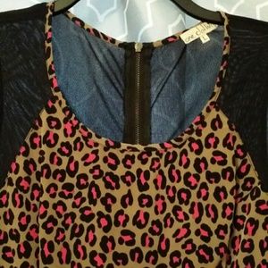 Hot pink - leopard print Dress