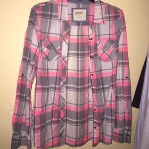 Pink/Gray Flannel--- Arizona Jeans Co.