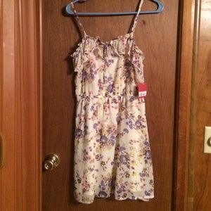 Off white floral dress